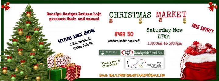 Kemptville Christmas Market 2022 2Nd Annual Christmas Market | Settlers Ridge Centre, Kemptville, On |  November 27, 2021