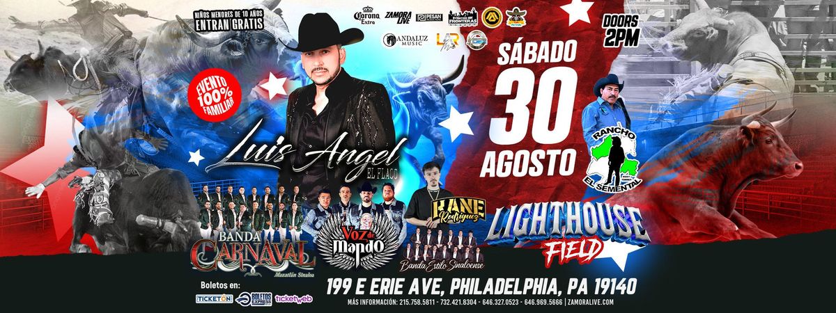 Jaripeo con Luis Angel "El Flaco", Banda Carnaval, Voz de Mando y mas en Philadelphia