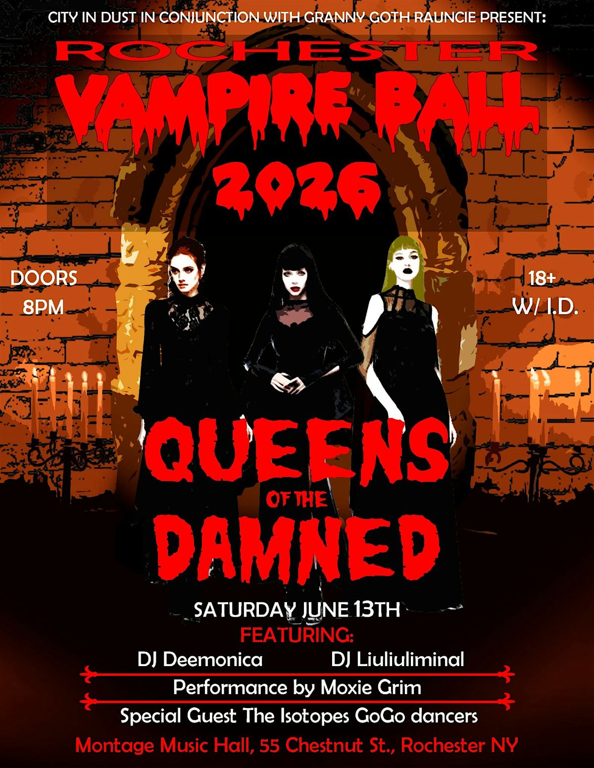 Rochester Vampire Ball 2026: Queens of the Damned