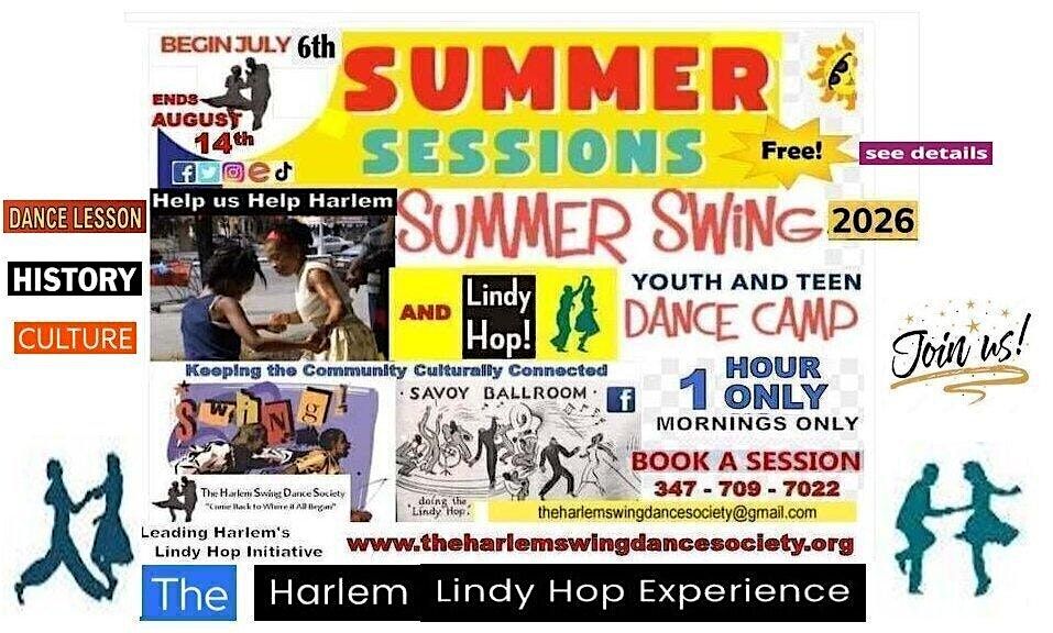 Summer 2026: The Harlem Lindy Hop Experience! August Week 1