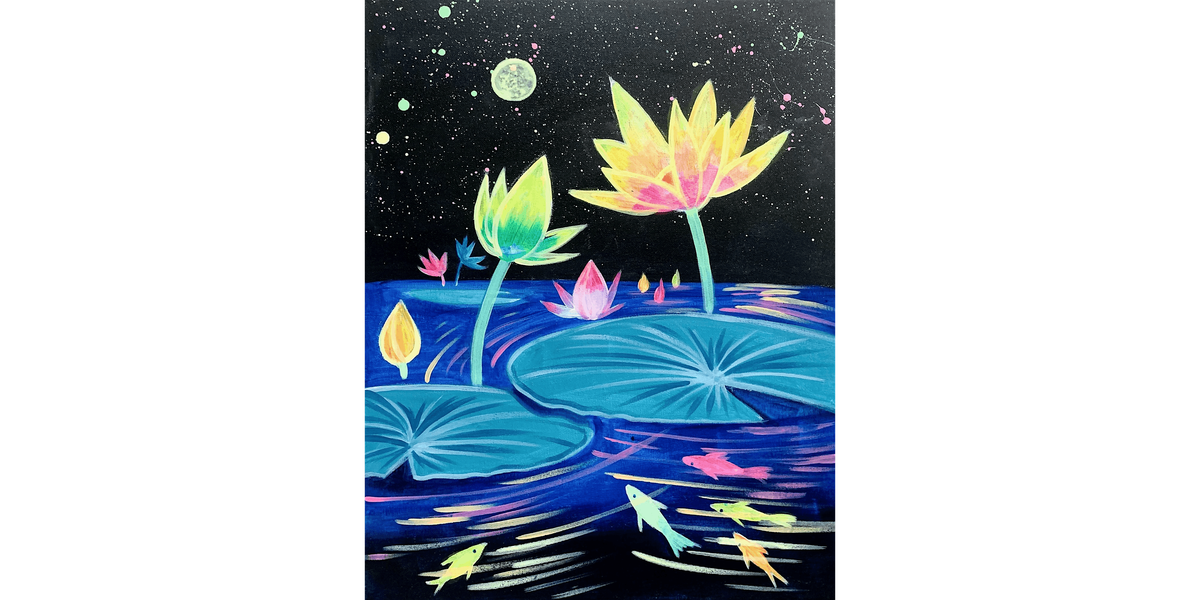 Glowing Lotus - Paint and Sip in Tyler | Classpop!\u2122