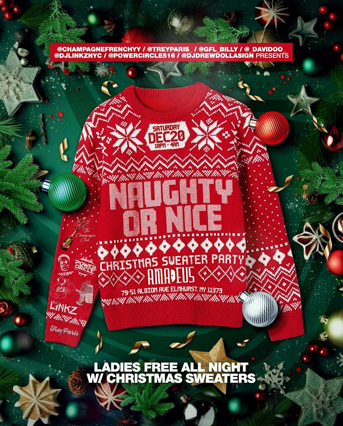 NAUGHTY OR NICE: CHRISTMAS SWEATER PARTY