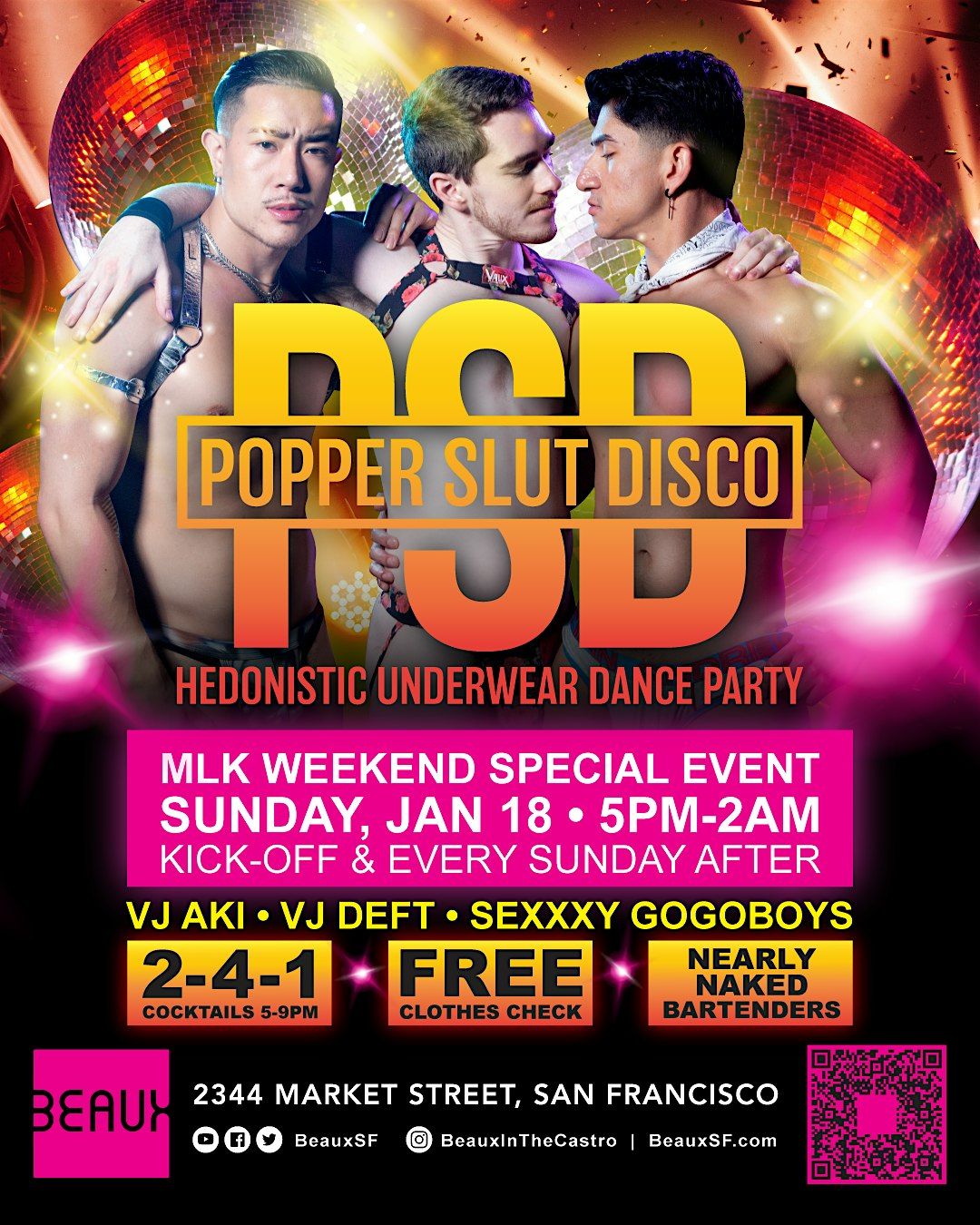 Popper Slut Disco Sundays - Booze & Cruise - Underwear dance party