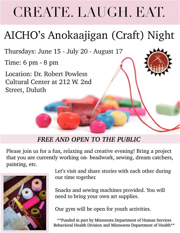 AICHO's Anokaajigan (Craft) Night