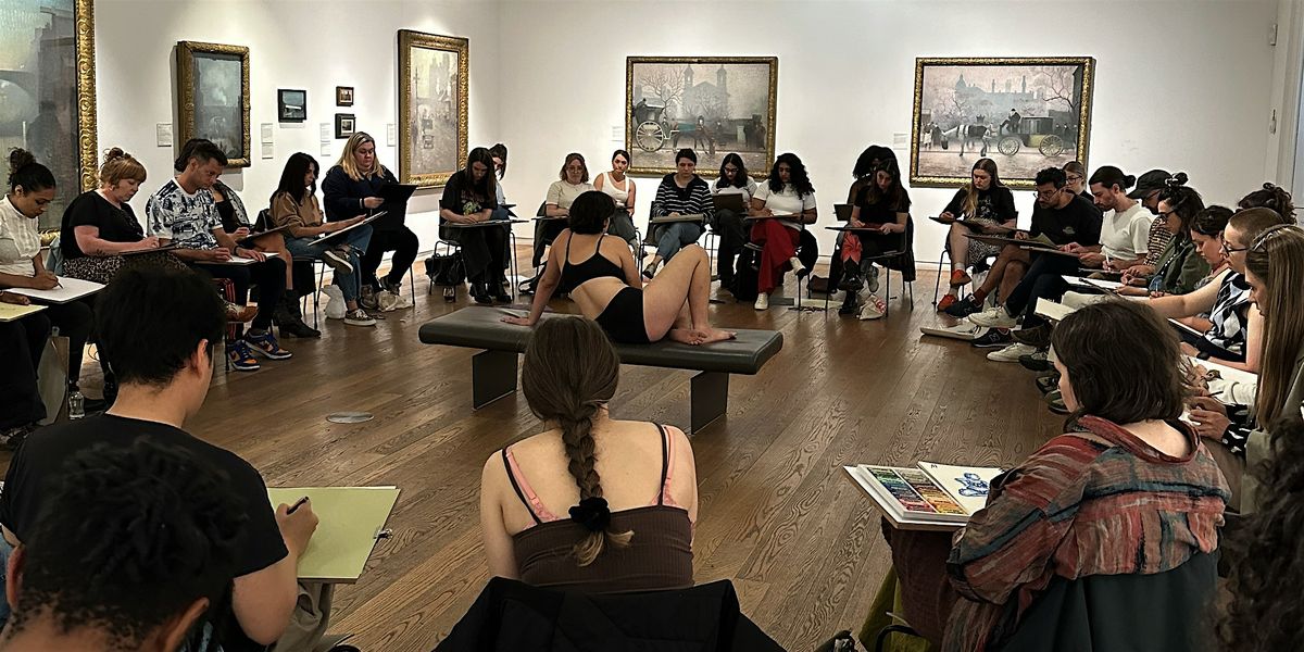Life Drawing with HOP at Manchester Art Gallery