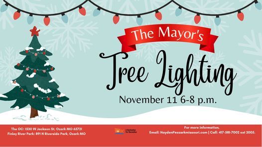 Finley River Park Christmas Lights 2022 Mayors Tree Lighting | Ozark Community Center | November 11, 2021