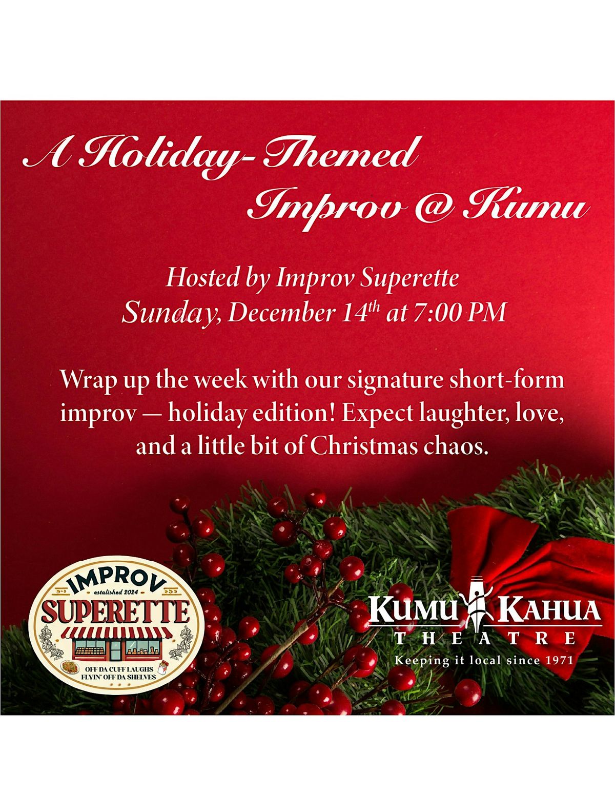 A Holiday Themed Improv @Kumu