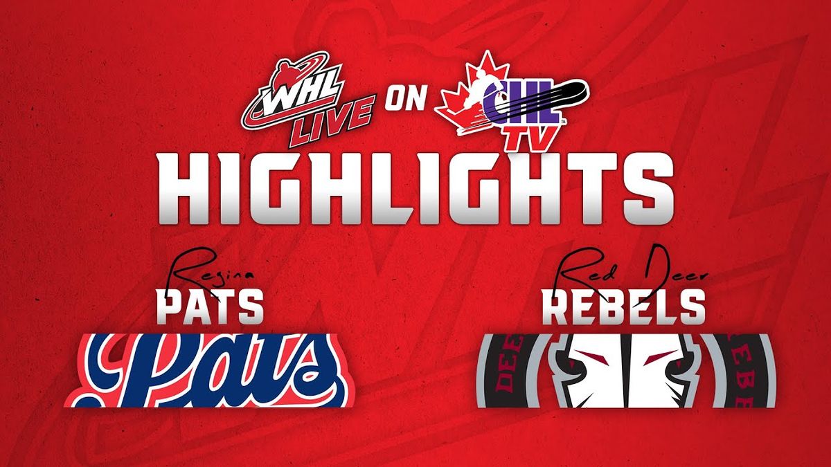 Regina Pats at Red Deer Rebels at Marchant Crane Centrium at Westerner Park