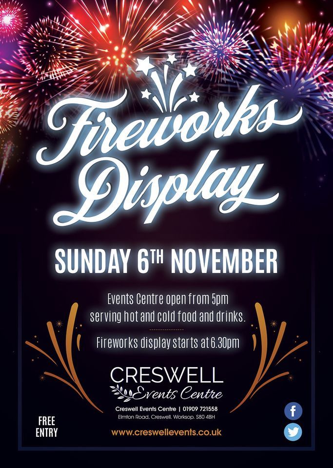 FIREWORKS DISPLAY | Creswell Events Centre | November 6, 2022
