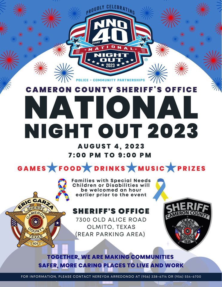 2023 Cameron County Sheriffs Office National Night Out Cameron County