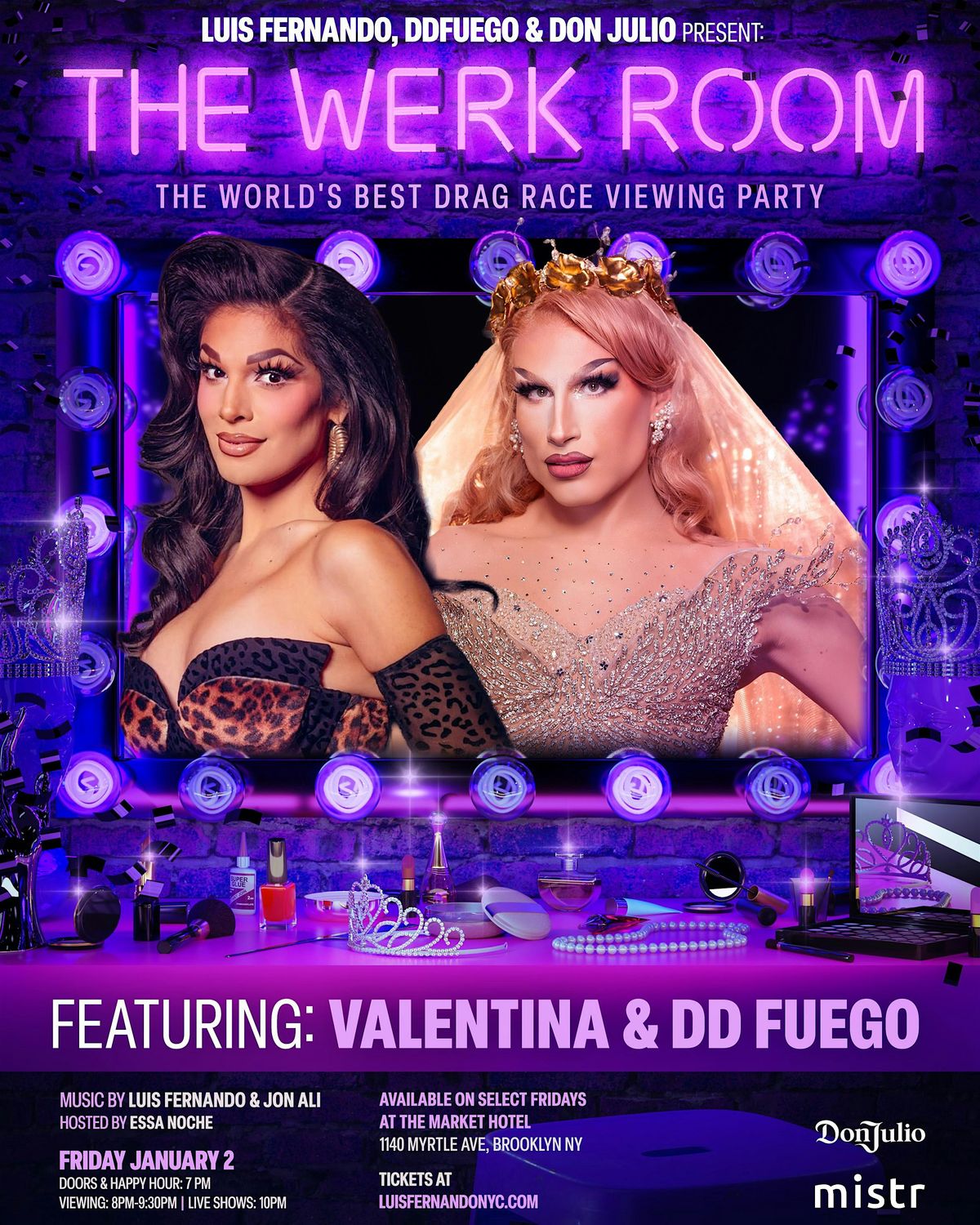 THE WERK ROOM SEASON 18 GRAND PREMIERE: FEATURING VALENTINA AND DDFUEGO
