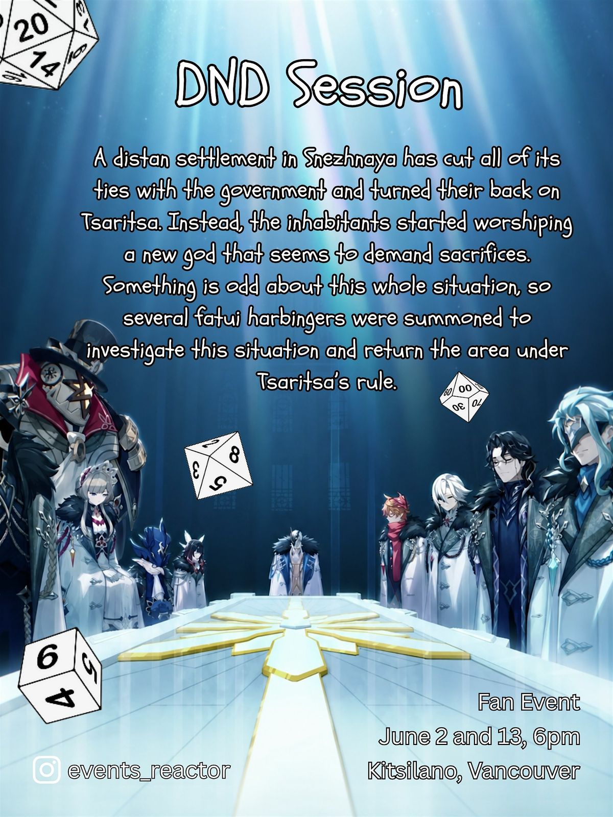 Northern Influence | Fatui Themed DND Session (Genshin Impact)