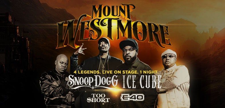 Mount Westmore with Snoop Dogg & Ice Cube & E-40 & Too Short: San Antonio, TX.