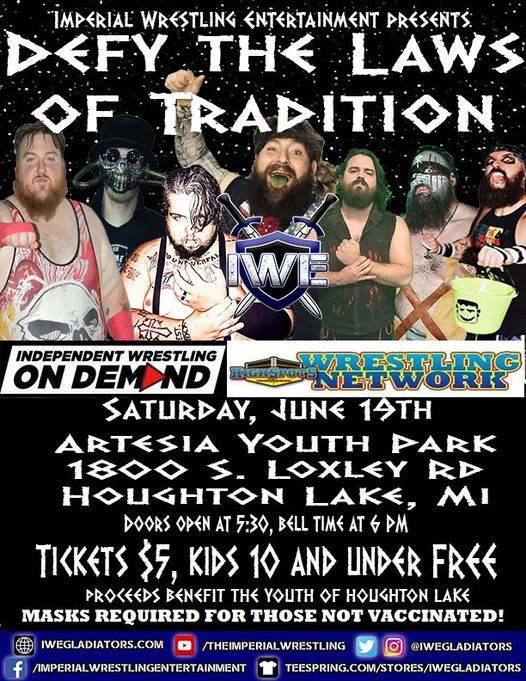 IWE Pro Wrestling returns to Houghton Lake! Artesia Youth Park