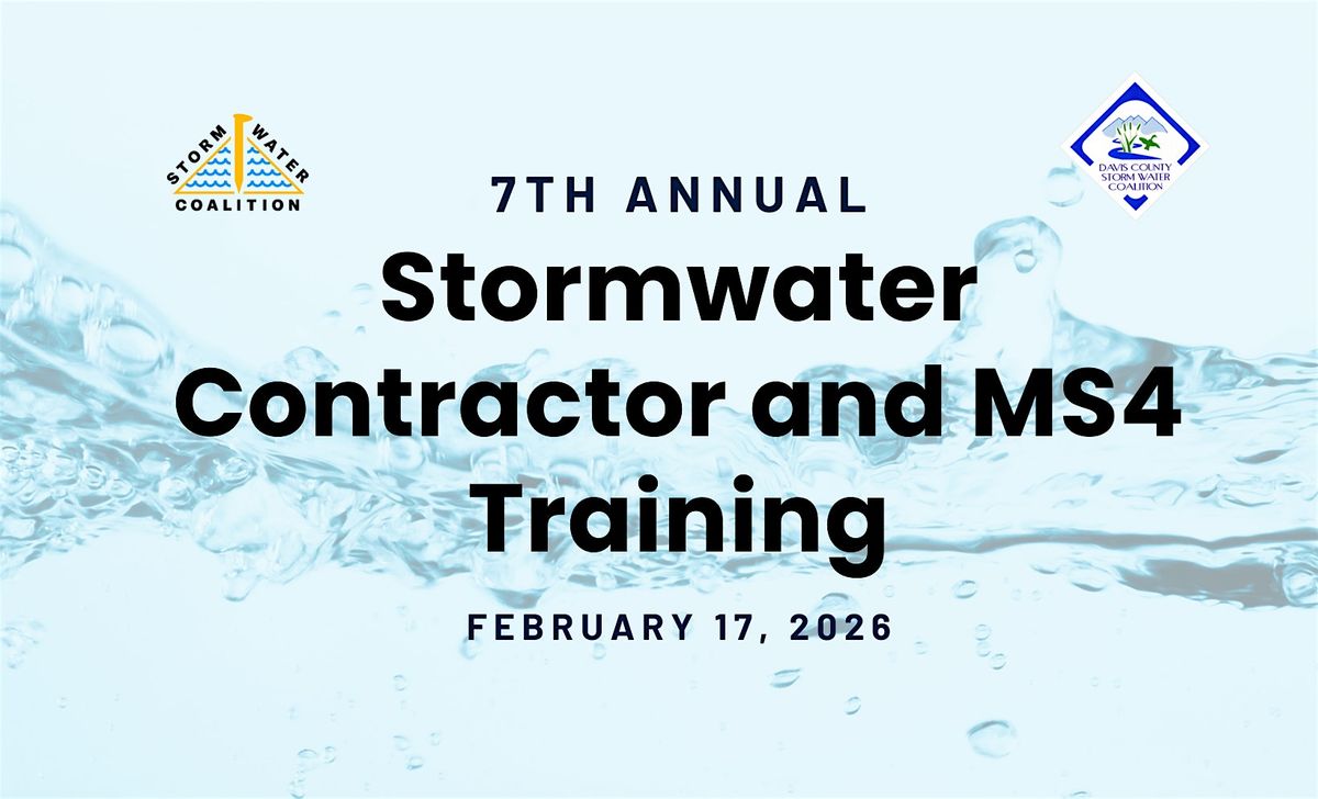 7th Annual Stormwater Contractor and MS4 Training