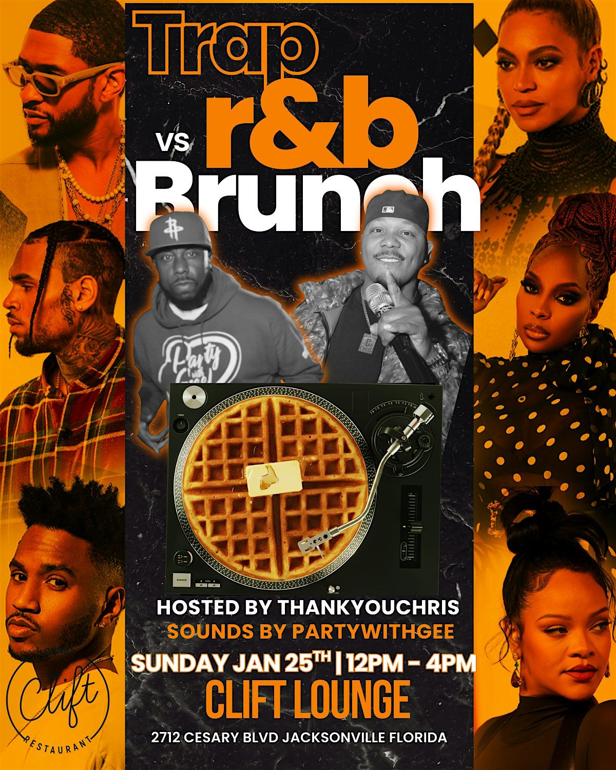 R&B BiNGO BRUNCH JACKSONVILLE! 1\/25\/26 TRAP Vs R&B BiNGO W\/THANK YOU CHRIS