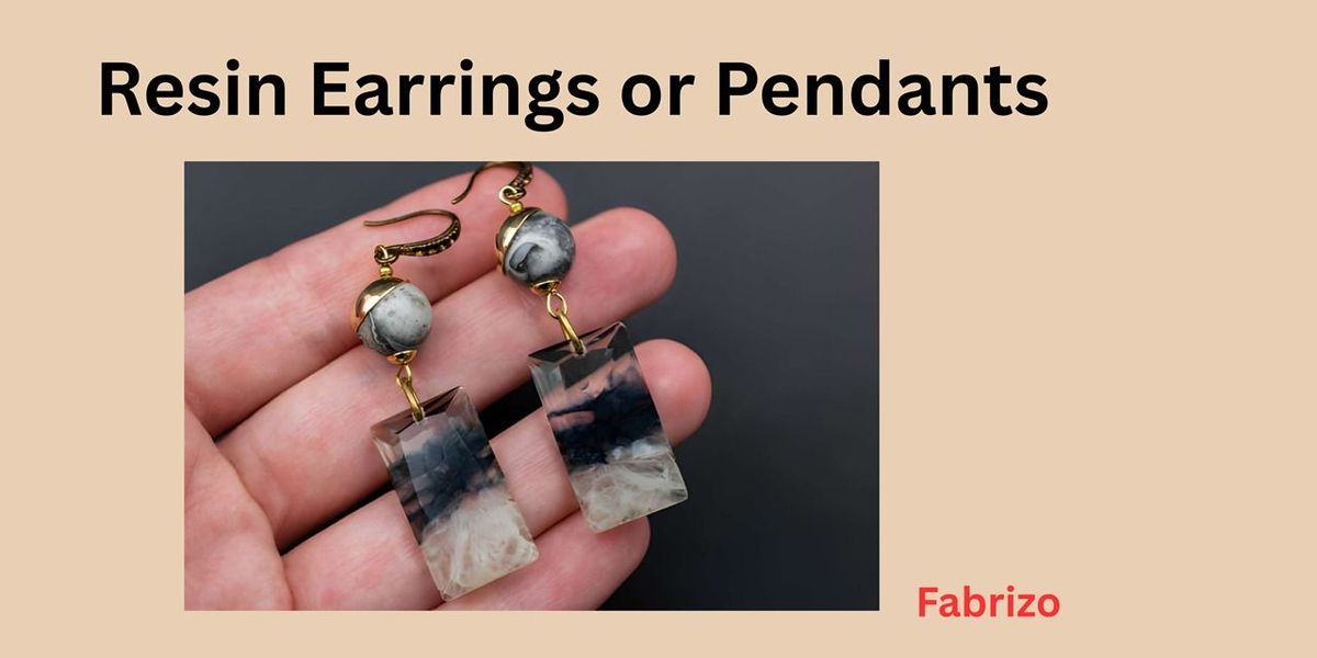 Resin Earrings or Pendants