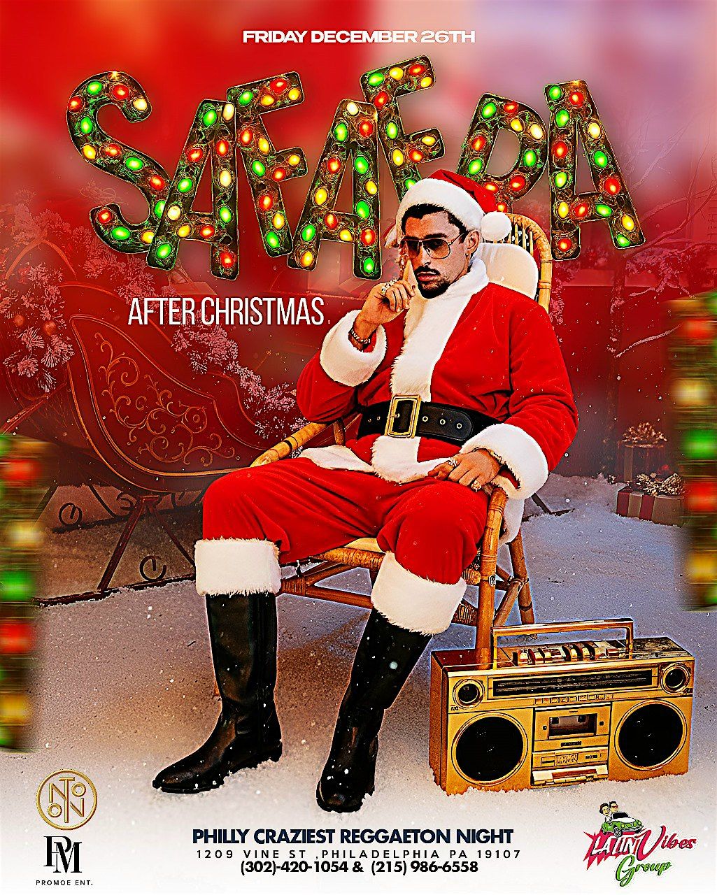 SAFAERA: Holiday Reggaeton Party @ NOTO Philadelphia