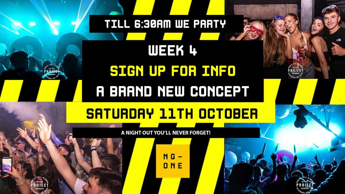 Week 4 - SIGN UP FOR INFO