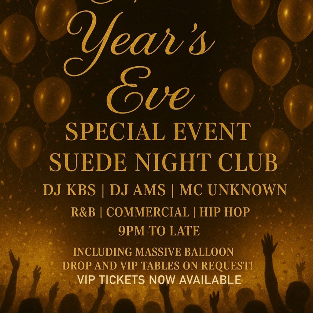 Suede New Year's Eve