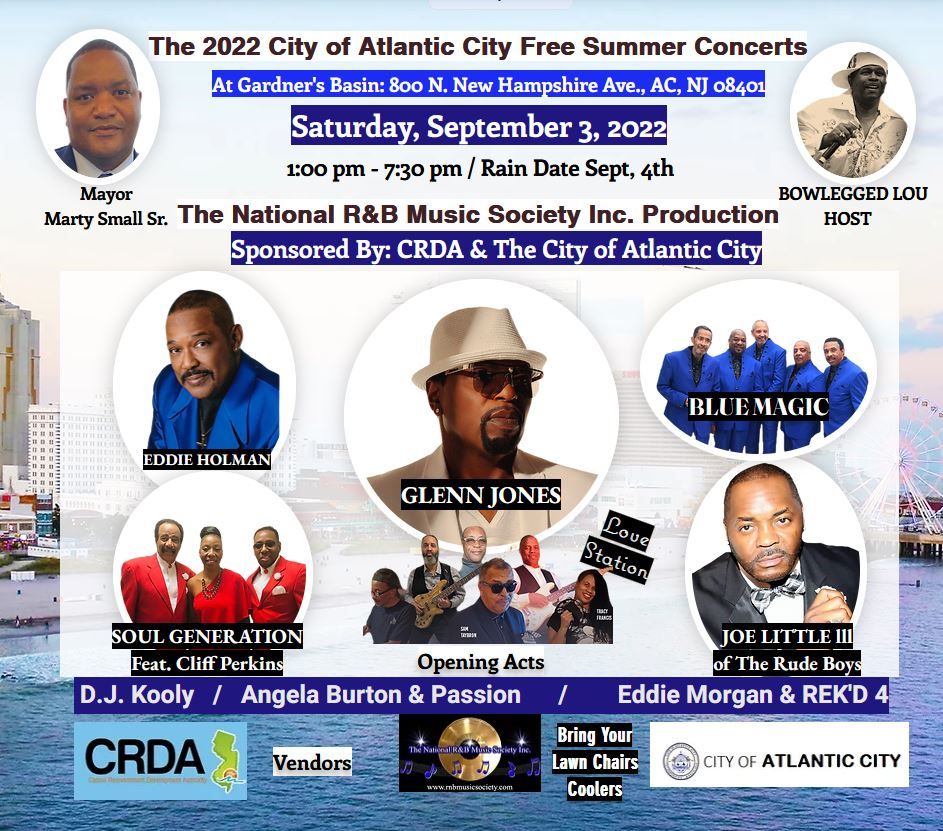 2022 City of Atlantic City FREE Summer Concert @ Gardners Basin ...