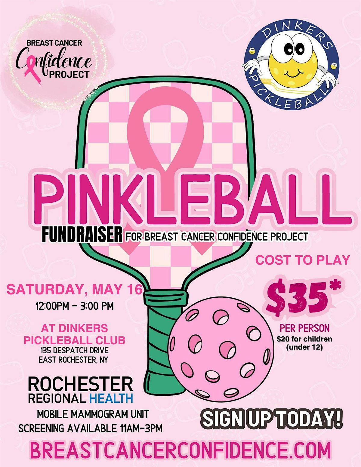 PINKLEBALL - Third Annual Pickleball Fundraiser - Breast Cancer Confidence