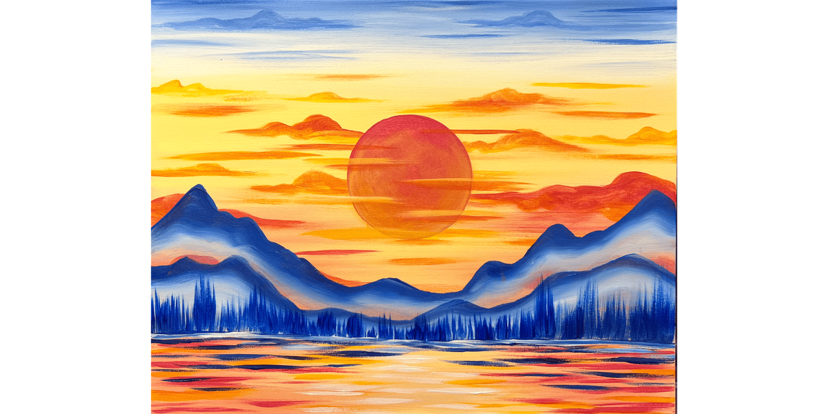 Mountain Glow - Paint and Sip in Tyler | Classpop!\u2122