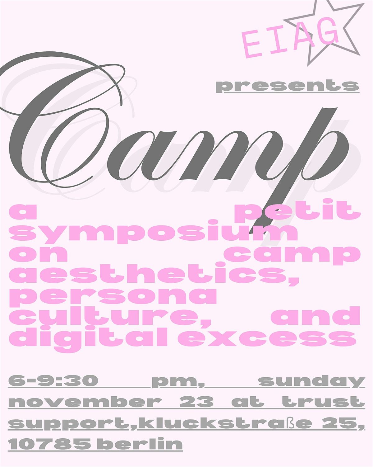 CAMP: a petit symposium