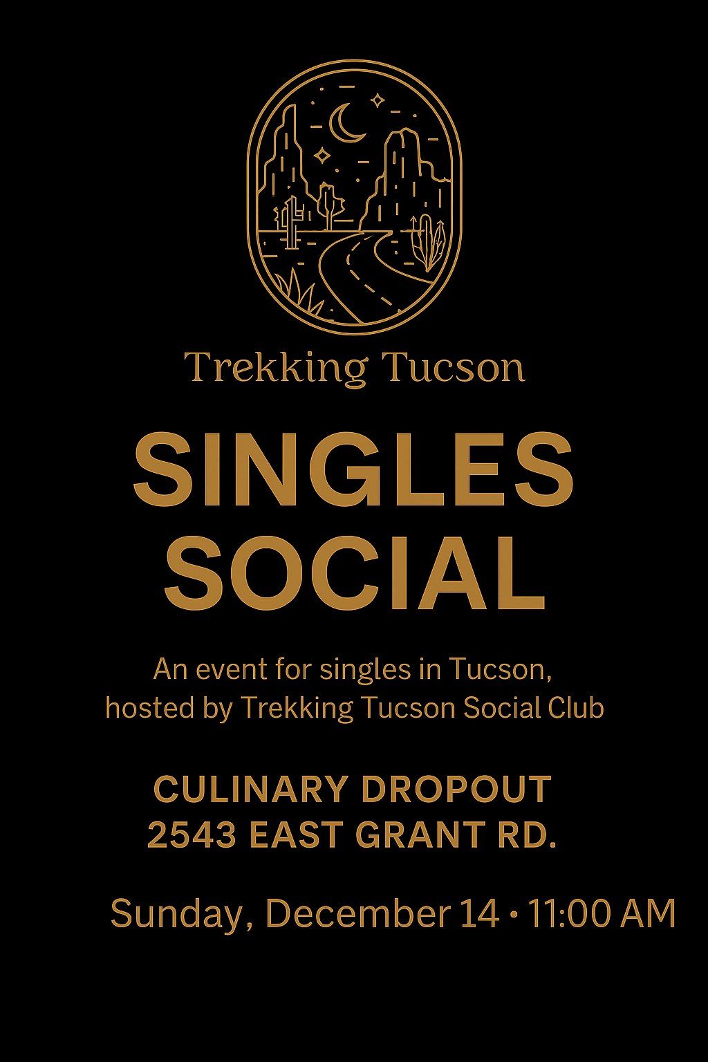 Singles Social Hosted By: Trekking Tucson Social Club (30's + event)