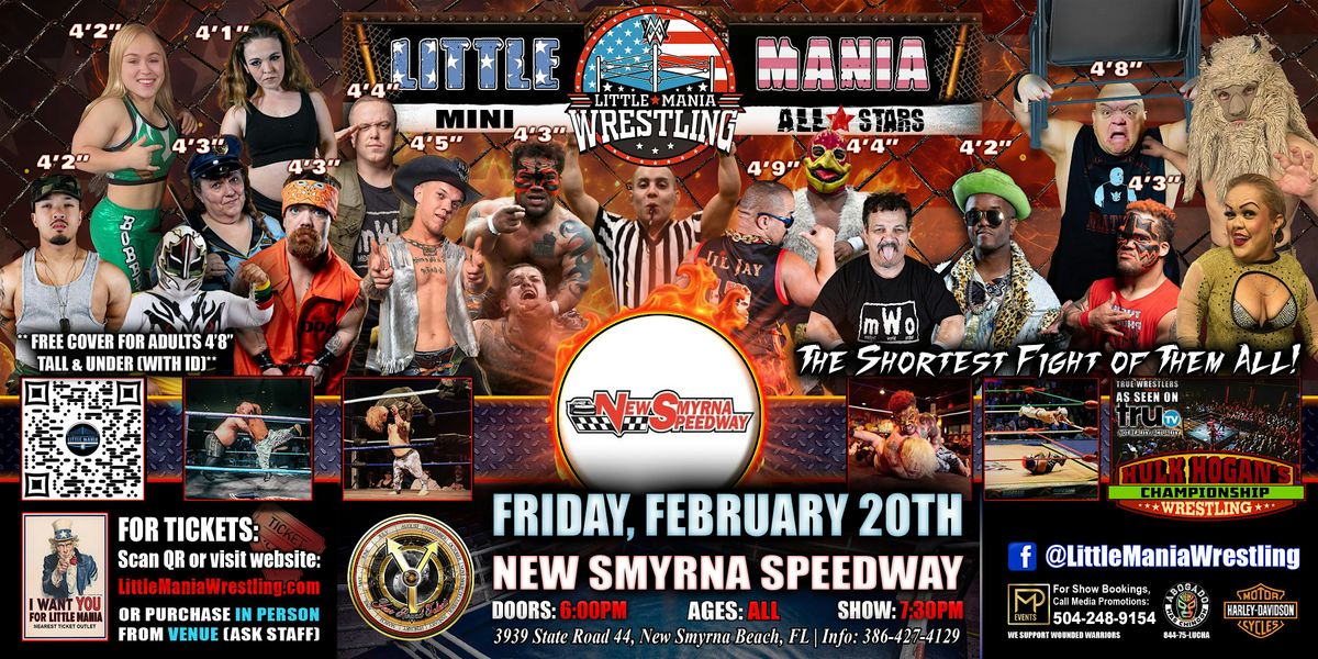New Smyrna Beach, FL - Little Mania Mini Wrestling @ New Smyrna Speedway
