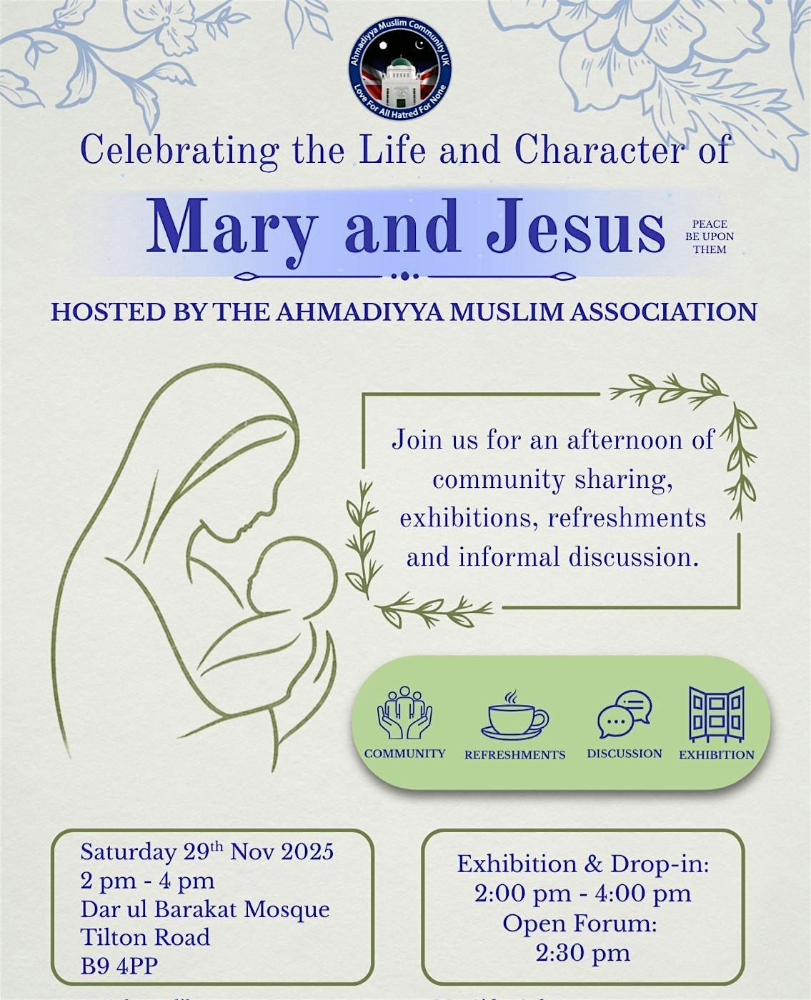 Celebrating the Life and Character of Mary and Jesus (peace be upon them)