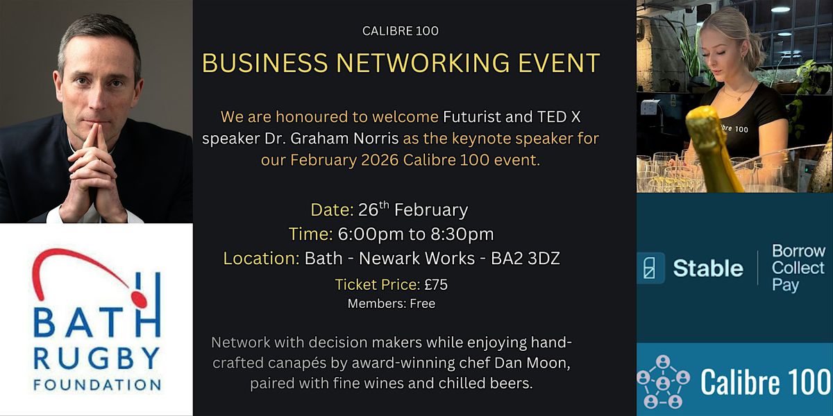 An Evening with Dr. Graham Norris at Calibre 100