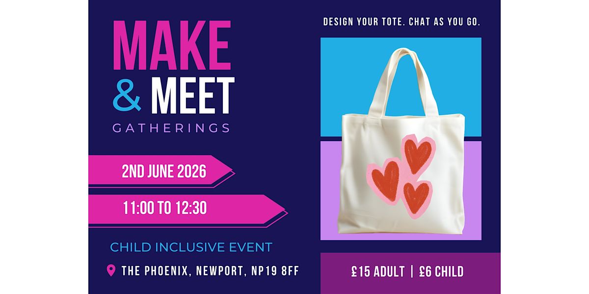 Make & Meet: Design Your Own Tote Bag (Morning Session)