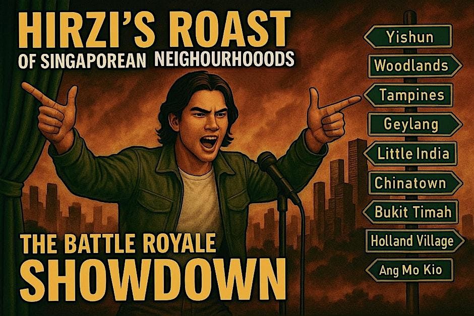 Hirzi's Roast of Singaporean Neighbourhoods  - BATTLE ROYALE (FINAL SHOW)!