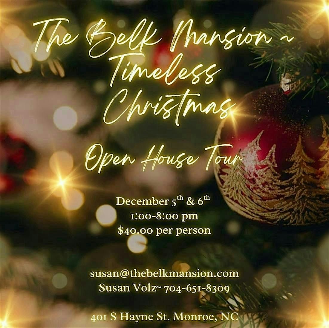 Timeless Christmas at The Belk Mansion!