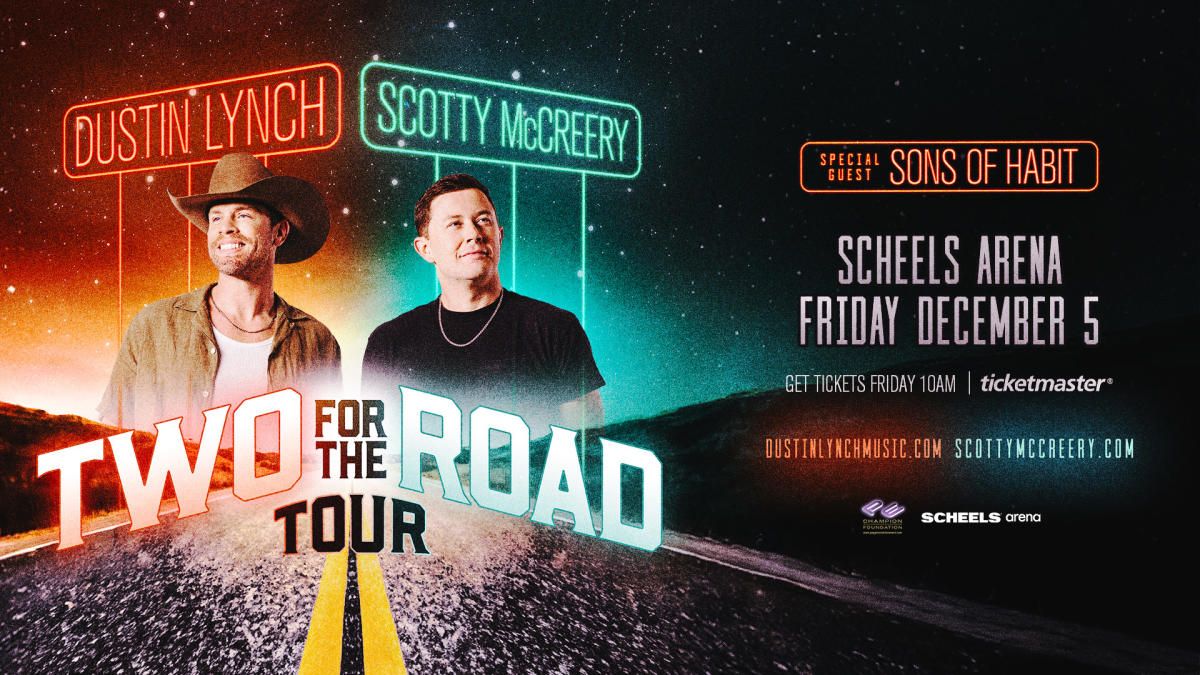 Dustin Lynch and Scotty McCreery at Dow Event Center