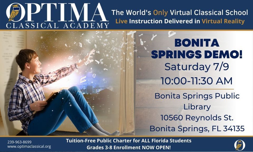 Live VR Demos at Bonita Springs Public Library 10560 Reynolds St