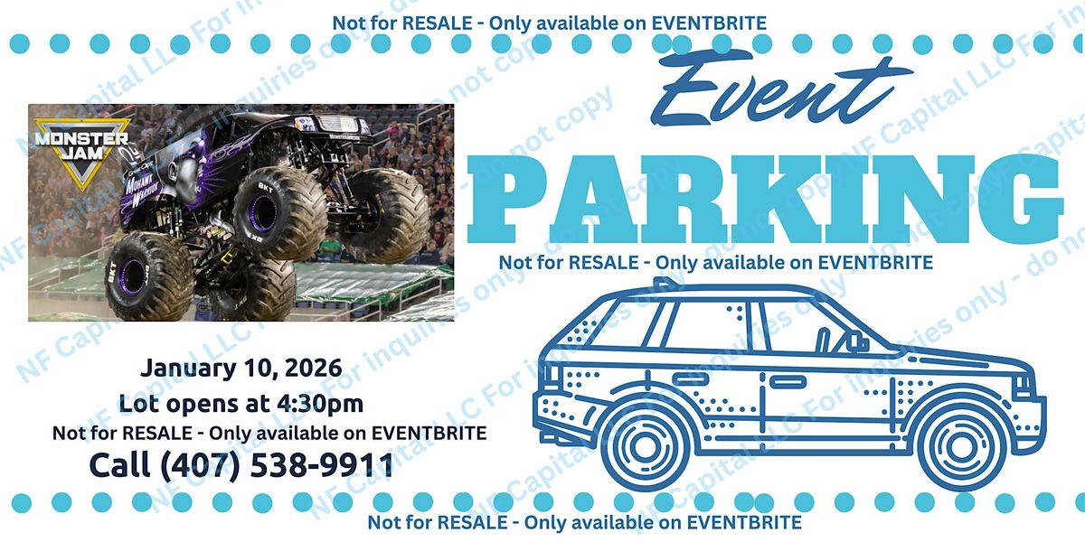 Event Parking Orlando: Monster Jam 2026