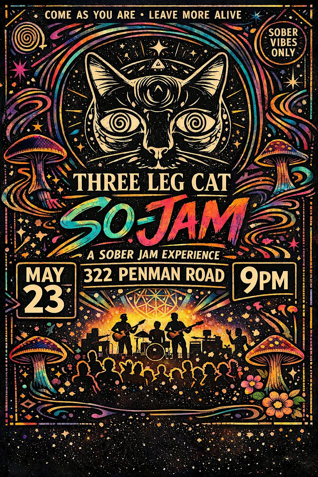 So-Jam: Jam Band night with Three Leg Cat