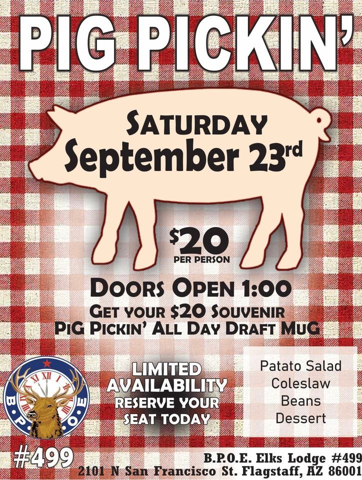 Pig Pickin' 2023 (Members & Guests Welcome)