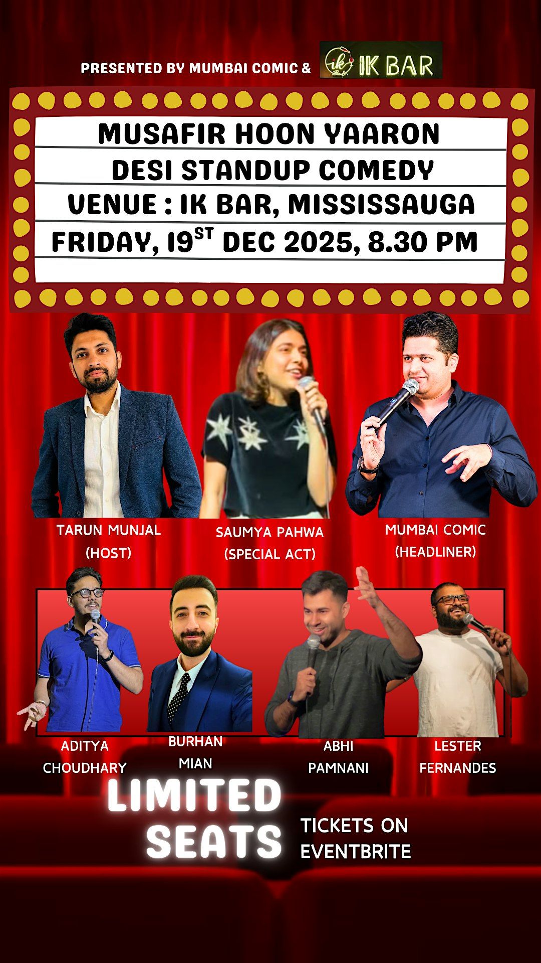 Desi Comedy in Mississauga - Musafir Hoon Yaroon