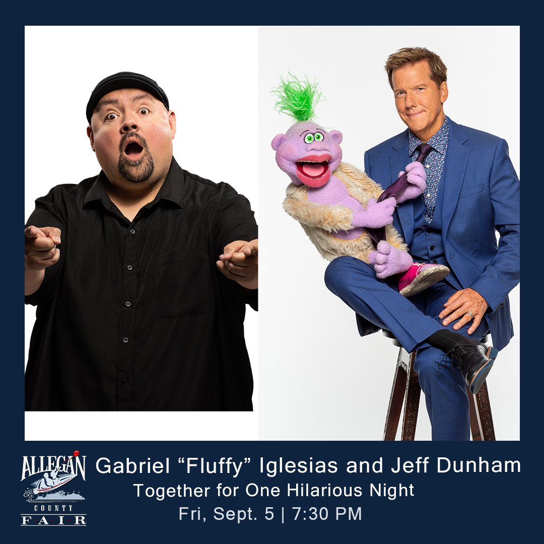 Jeff Dunham and Gabriel Iglesias at Allegan County Fair