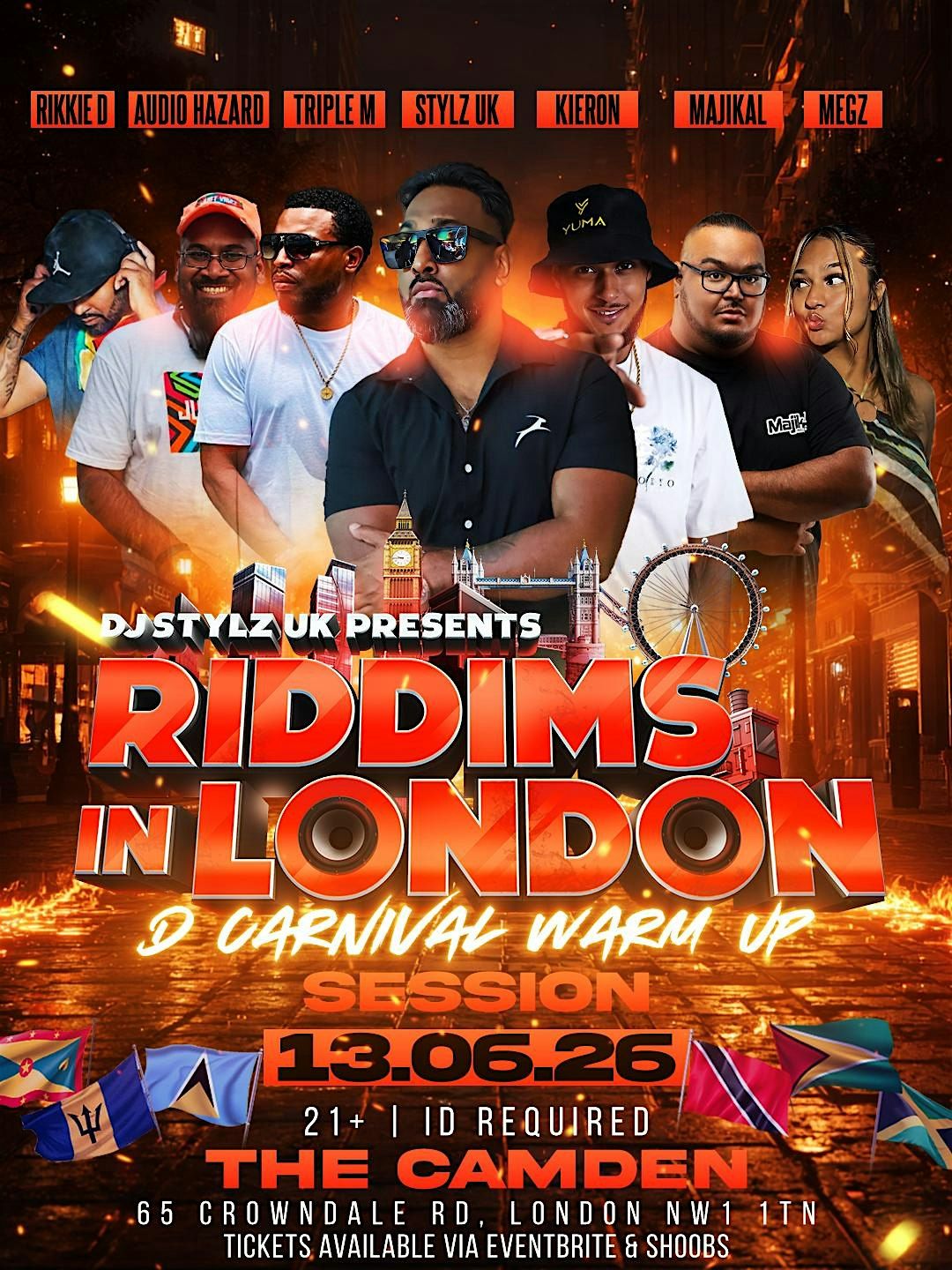 RIDDIMS IN LONDON - D CARNIVAL WARM UP SESSION 2026!