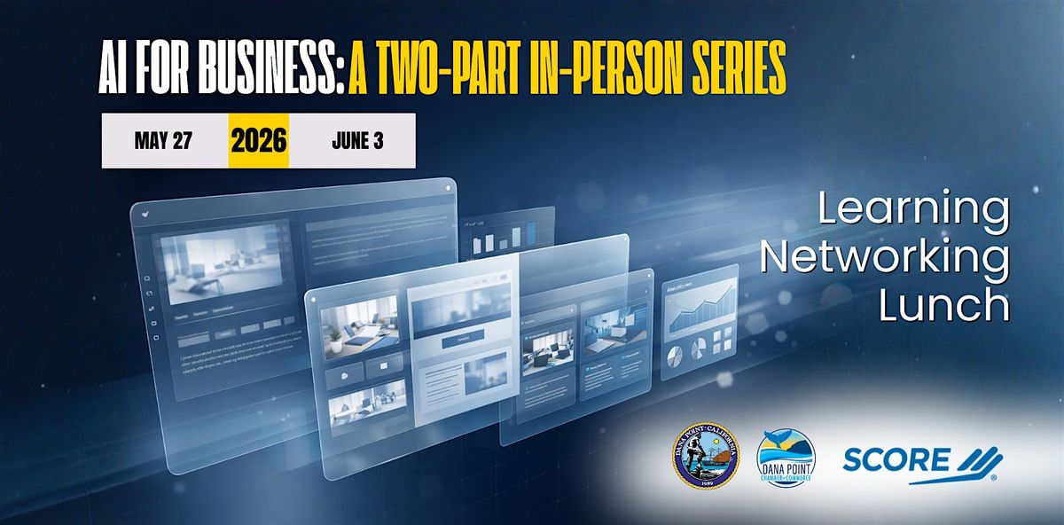 AI for Business: A Two-Part In-Person Series