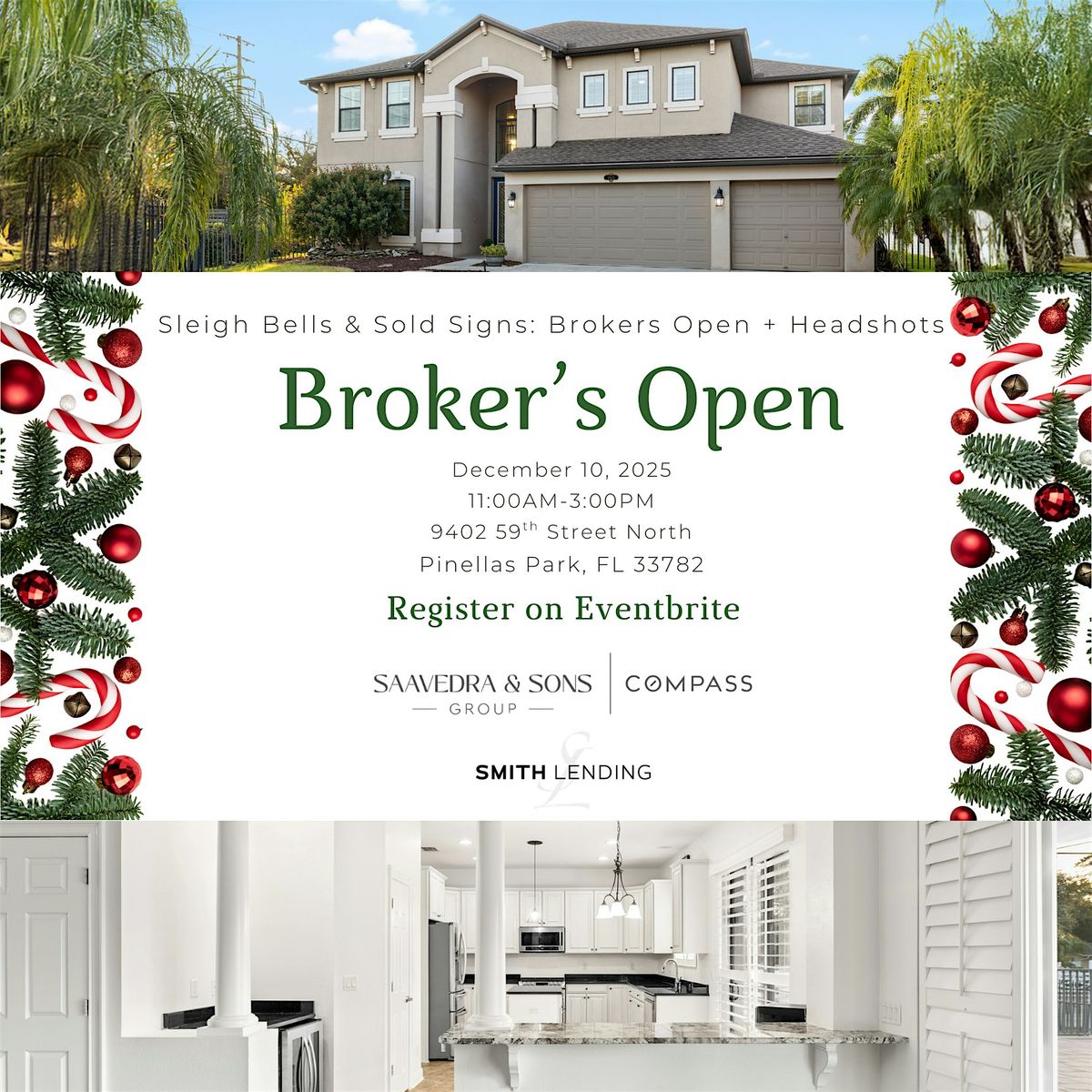 Sleigh Bells & Sold Signs: Christmas Brokers Open + Headshots