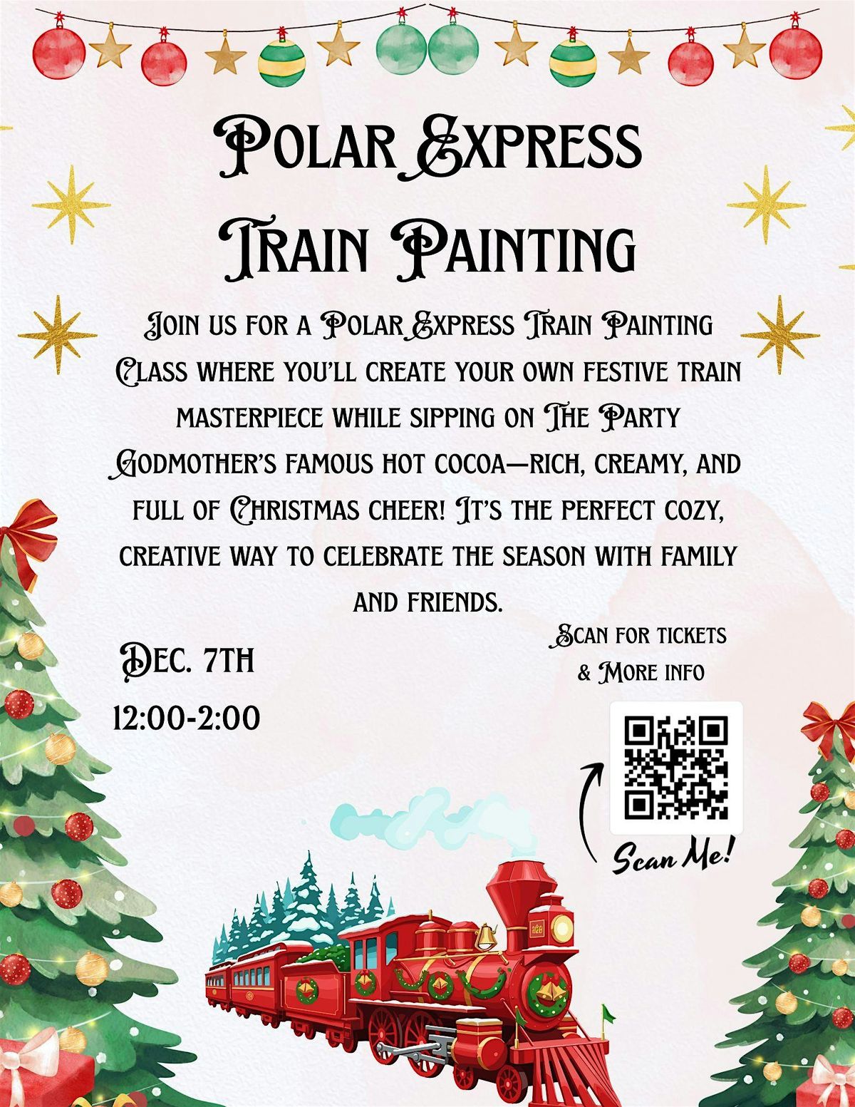 Polar Express Train Painting