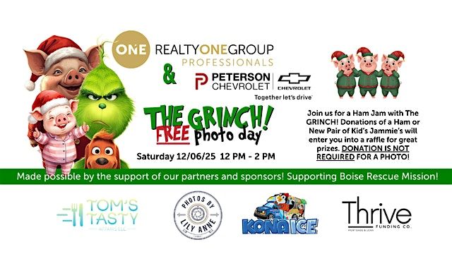 FREE Photos with The...The...The  GRINCH! Ham Jam 2025