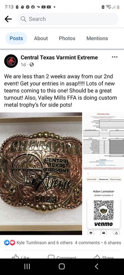 Texas Varmints Central Texas Xtreme Varmint at Bar None Country Store, Waco on 11th ...