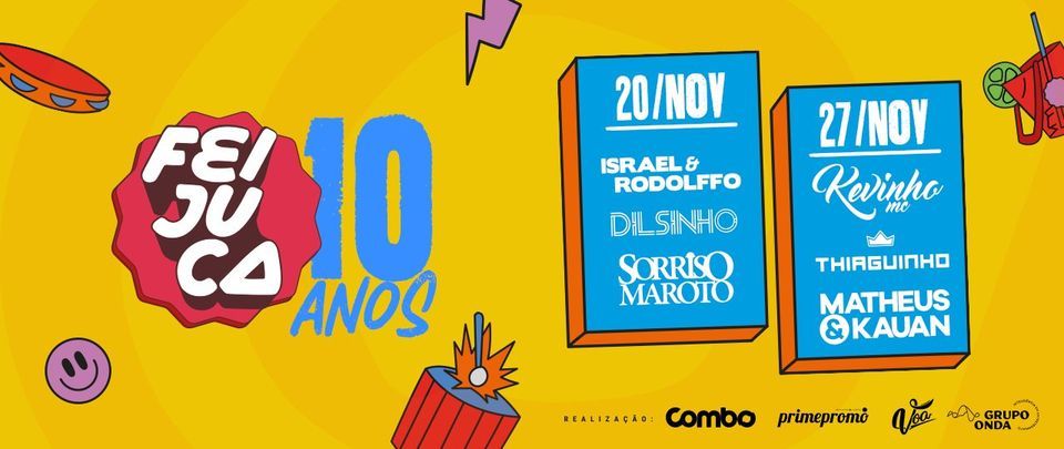 Feijuca 10 Anos: Thiaguinho, Matheus & Kauan e Kevinho no Parque Harmonia | Porto Alegre\/RS