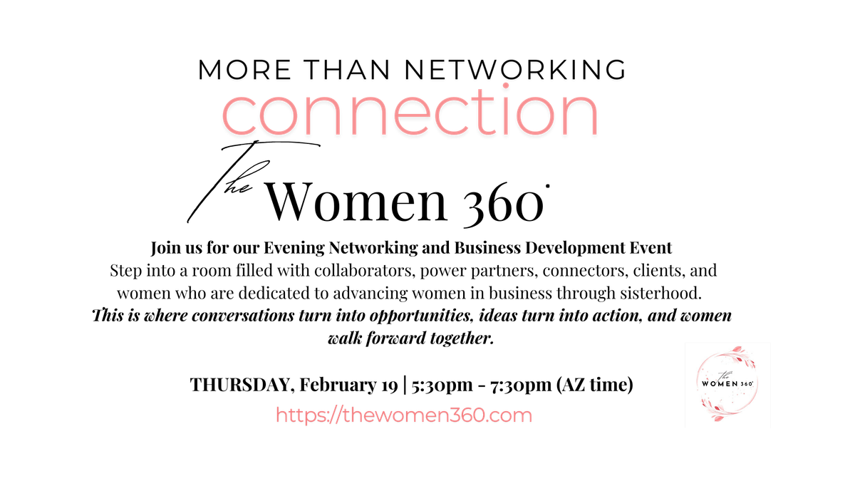 The Women 360 Networking and Business Development Event